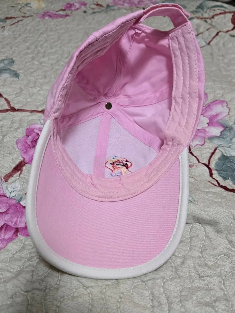 Disney The Little Mermaid Ariel Pink Embroidered Baseball Hat Cap Youth